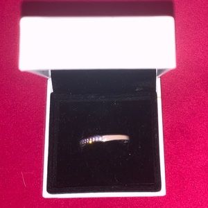 Pink diamond Pandora ring